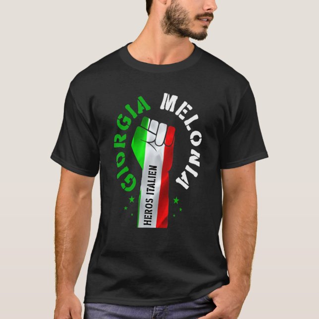Georgia Meloni Italienische Helden Männer Frauen T-Shirt (Vorderseite)