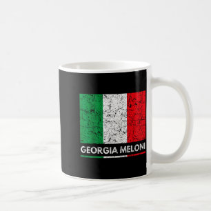 Georgia Meloni italienische Heldin Italienflagge Kaffeetasse