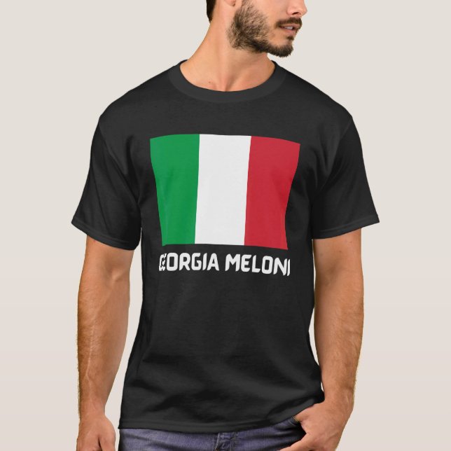 Georgia Meloni - Italienische Herdenflagge_1 T-Shirt (Vorderseite)