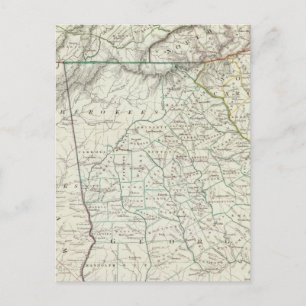 Georgia, NC, SC, Tenn, Ala, Florida Postkarte