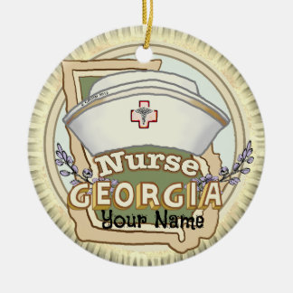 Georgia Nurse Keramik Ornament