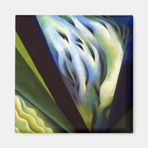 Georgia O Keeffe Blue und Green Music Magnet
