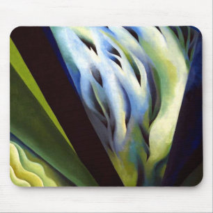 Georgia O Keeffe Blue und Green Music Mousepad