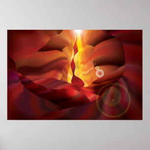 Georgia O'Keefe geht zu einem Poster in Arizona