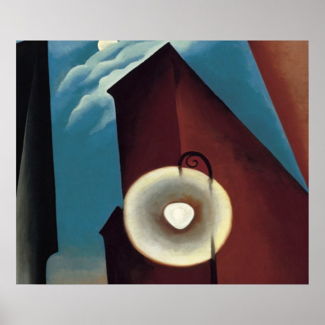 Georgia O'Keeffe calle nueva luna Poster (Vorne)