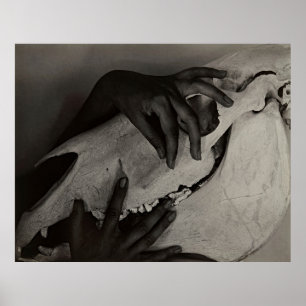 Georgia O'Keeffe Hands & Horse Skull - Moderne Kun Poster