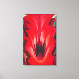 Georgia O'Keeffe - Inside Red Canna Leinwanddruck