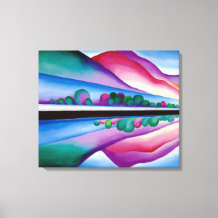 Georgia O'Keeffe, Lake George Reflection (1921) Leinwanddruck
