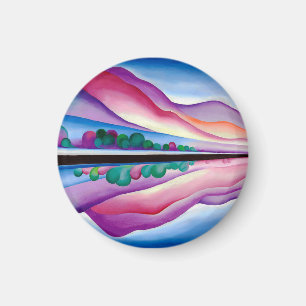 Georgia O'Keeffe, Lake George Reflection (1921) Magnet