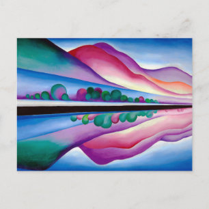 Georgia O'Keeffe, Lake George Spiegelung (1921) Feiertagspostkarte