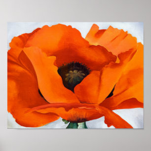 Georgia O'Keeffe - Rote Mohnblume - 1927 Poster