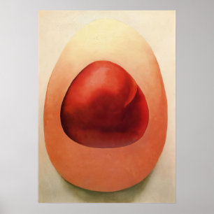 Georgia O'Keeffe - Rote und rosa Felsen - Präzisio Poster