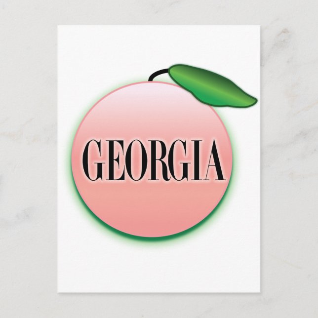 Georgia Peach Airbrush Postkarte (Vorderseite)