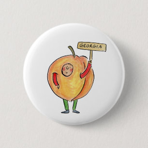 Georgia Peach Button