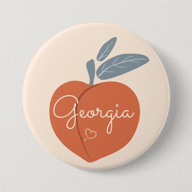 Georgia Peach Button (Vorderseite)