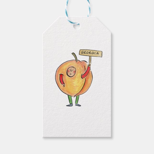 Georgia Peach Geschenkanhänger (Vorderseite)