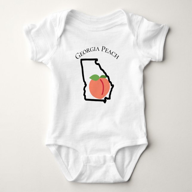 Georgia Peach neugeborene Bodysuit Baby Strampler (Vorderseite)