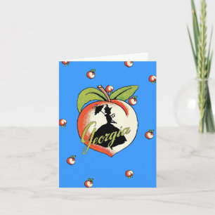 Georgia Peach Note Card Karte