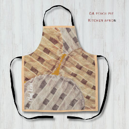 Georgia Peach Pie Custom Kitchen Apron Schürze