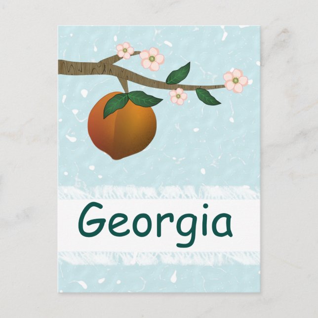 Georgia Peach Postkarte (Vorderseite)