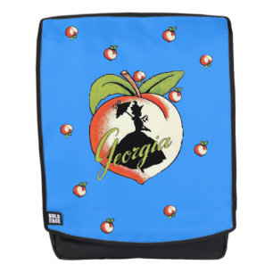 Georgia Peach Southern Lady Hoop Skirt Silhouette Rucksack