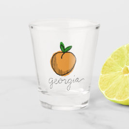 Georgia Peach Souvenirglas Schnapsglas