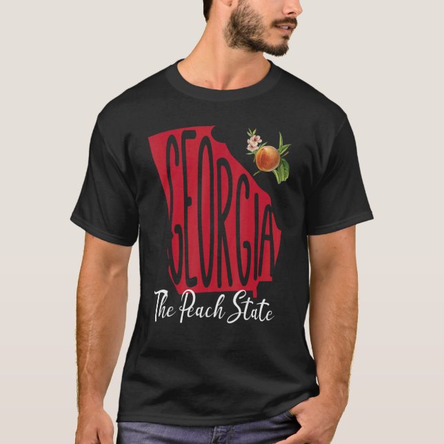 Georgia Peach State Southern Pride Home Grown Livi T-Shirt (Vorderseite)