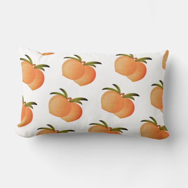 Georgia Peaches Lumbar Pillow Lendenkissen (Vorderseite)
