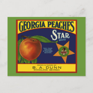 Georgia Peaches Postkarte