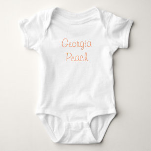 Georgia-Pfirsich Baby Strampler
