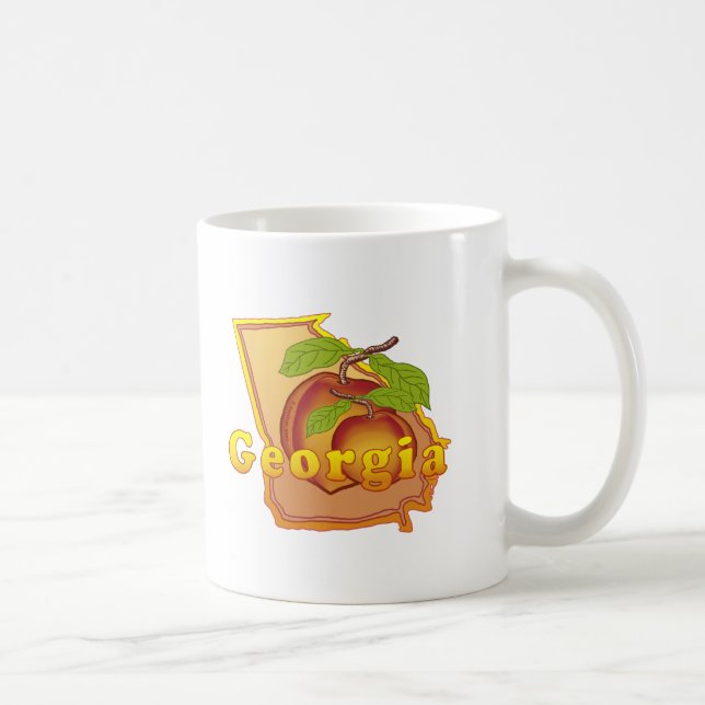 Georgia Pfirsich Kaffeetasse (Rechts)
