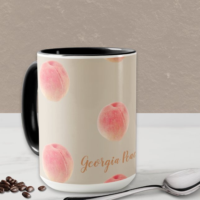 Georgia-Pfirsich-Muster-Tasse Tasse (Personalized Georgia Peach mug is perfect to show off your love for Georgia or as a special gift!)