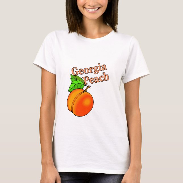 Georgia-Pfirsich T-Shirt (Vorderseite)