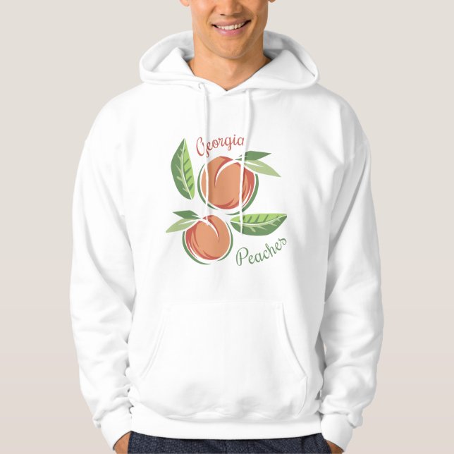 Georgia-Pfirsiche Hoodie (Vorderseite)