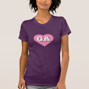 Georgia Pink Heart - I Liebe GA T-Shirt