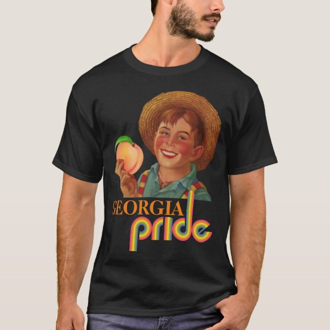 GEORGIA PRIDE PEACH BAUER (Classic Retro) T - Shir T-Shirt (Vorderseite)