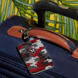 Georgia Red & Black Bulldog Spirit Camo Gepäckanhänger