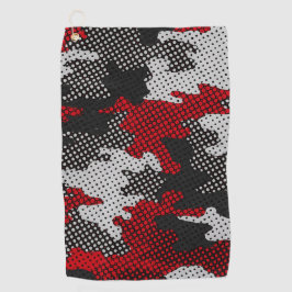 Georgia Red & Black Bulldog Spirit Camo Golfhandtuch