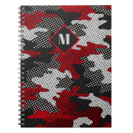 Georgia Red & Black Bulldog Spirit Camo Notizblock