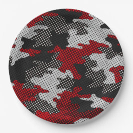 Georgia Red & Black Bulldog Spirit Camo Pappteller