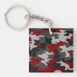 Georgia Red & Black Bulldog Spirit Camo Schlüsselanhänger