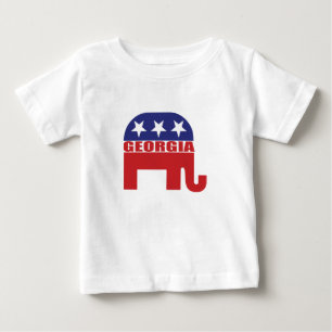 Georgia-Republikaner-Elefant Baby T-shirt
