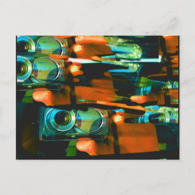 Georgia rythmn (Foto vom Autospiegel) Postkarte (Vorderseite)