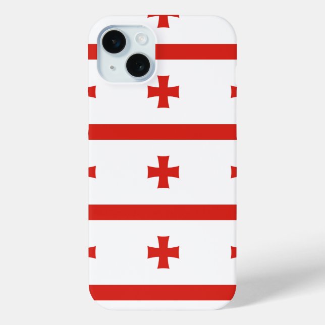 Georgia Sakartvelo Flaggenmuster Case-Mate iPhone Hülle (Rückseite)