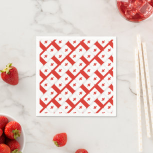 Georgia Sakartvelo Flaggenmuster Serviette