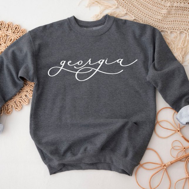 Georgia Script Staat Women's Sweatshirt (Von Creator hochgeladen)
