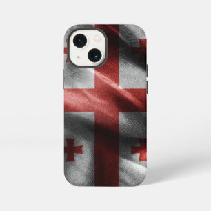 Georgia-Seidenflagge iPhone 13 Mini Hülle
