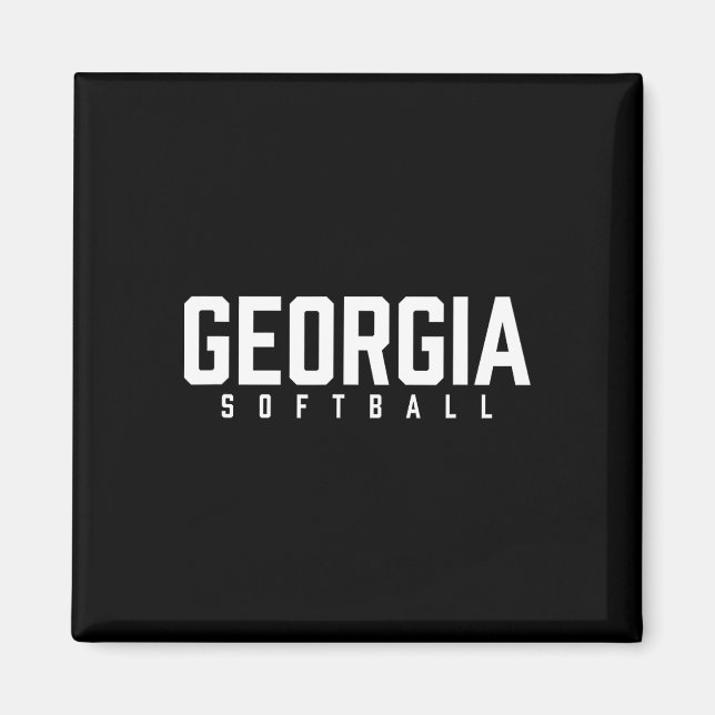 Georgia Softll  Magnet (Vorne)