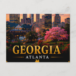 🌳 Georgia Souvenir Südstaaten-Reisende 📍 Postkarte