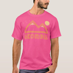 Georgia Souvenir Wandergebirge Sunset Vintag S T-Shirt